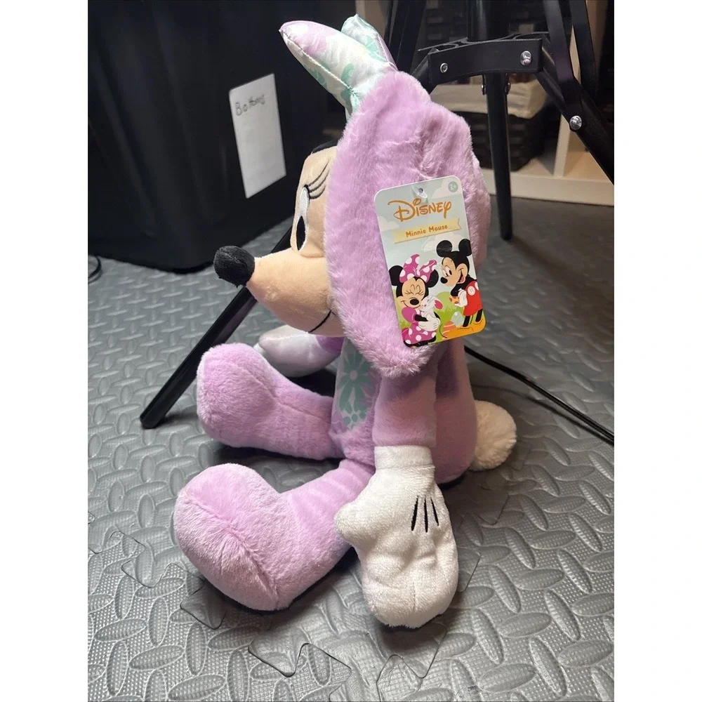 Disney Minnie Mouse Easter‎ Bunny Plush Pink With Decorated Eggs (2+) NWT Cute
